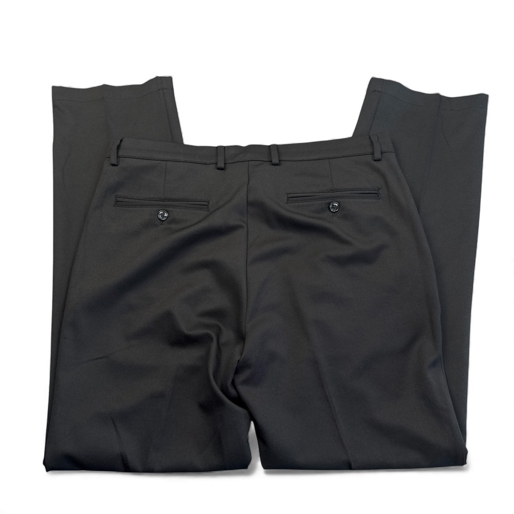 Greg Norman Pleated Chino Pants Mens Size 34x32 Black‎ Casual Golf Slacks - Picture 2 of 10